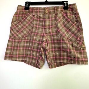 The‎ North Face Plaid Hiking Cargo Shorts Size 10 Y2K Style, Trailcore, Gorpcore